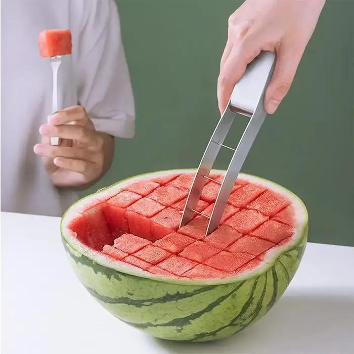 Coupe-melon opaque en acier inoxydable