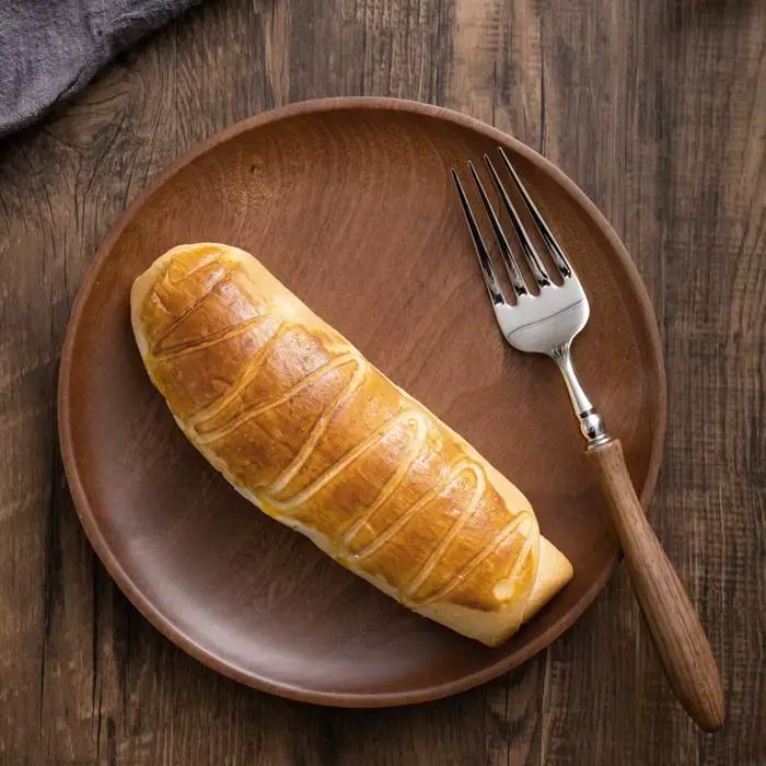 Assiette ronde en bois de Style japonais