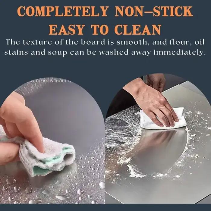 Grande planche à découper pour chef, planche à découper professionnelle double face en acier inoxydable robuste, adaptée pour couper la viande, les légumes, le pain, facile à ranger, thème Halloween,