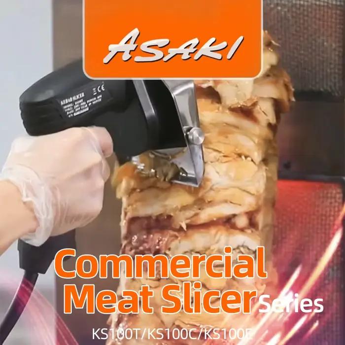 DIVEDEER Couteau à Shawarma Électrique Professionnel