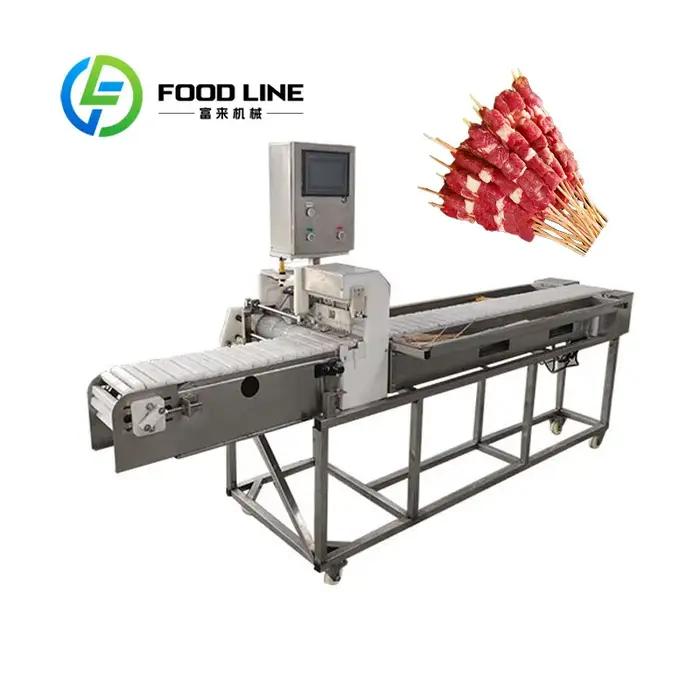 Machine à brochettes satay et kebab automatique pour événements et industries alimentaires haute performance occasions spéciales restaurants hôtels fermes usines transformation de la viande