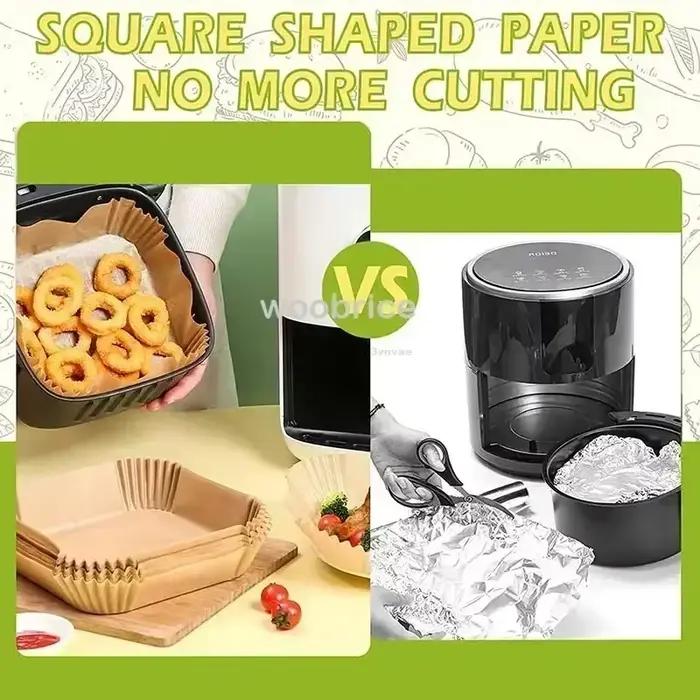 Revêtement en papier pour friteuse à Air de 20cm