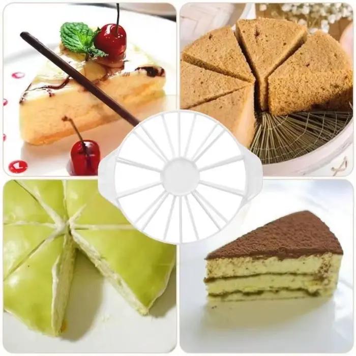 Nouveau Séparateur de gâteau rond trancheuse 10/12 tranches 14/16