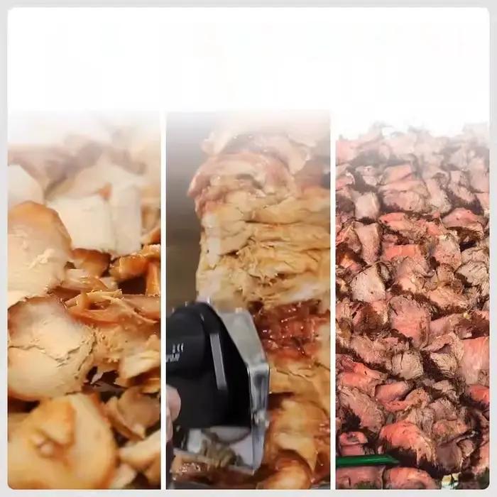 Trancheuse à viande électrique portative pour kebab turc 110V 220V