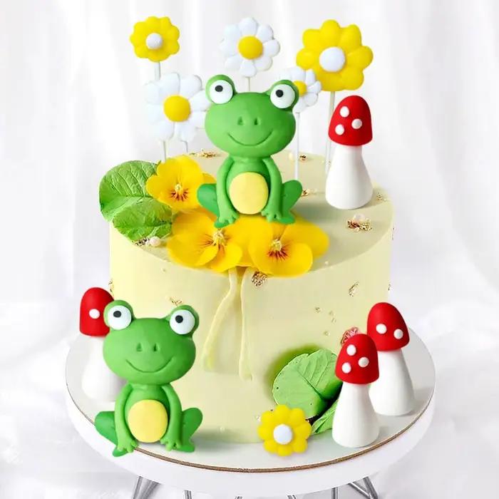 Décoration de gâteau grenouille LaVenty