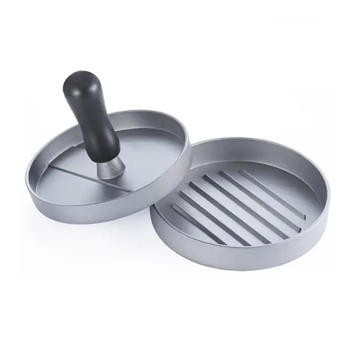 Presse à hamburgers ronde en alliage d'aluminium de haute qualité - Machine à préparer