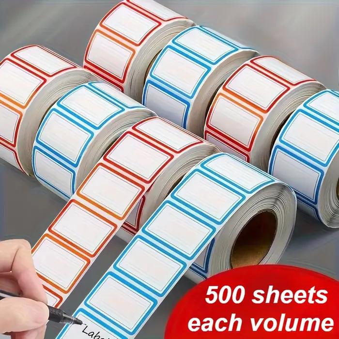 500 étiquettes pour produits congelés par rouleau - Autocollants faciles à déchirer