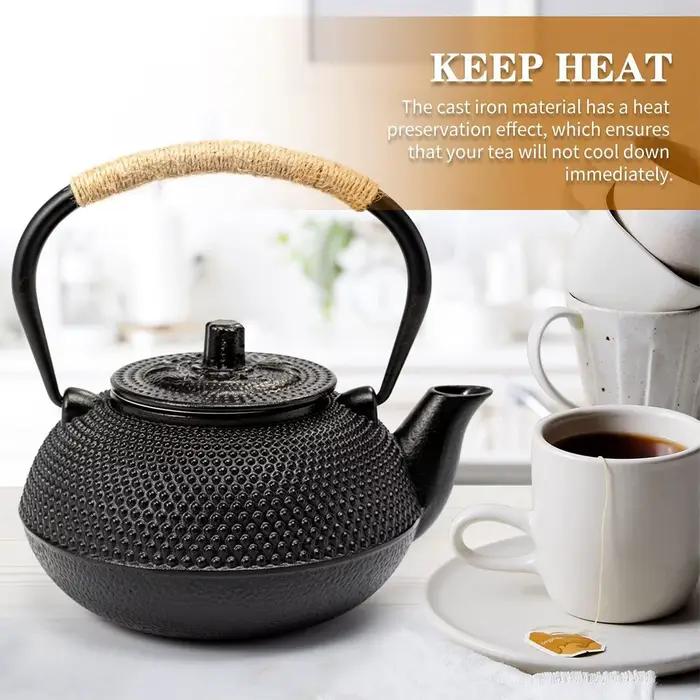 Théière en fonte émaillée, intérieur pour brassage, poêle bouillant, bouilloire supérieure, cuisine domestique, Restaurant, cuisinière à Induction, Camping