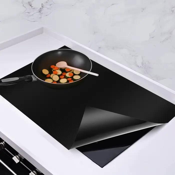 Tapis de protection de plaque de cuisson à Induction, en Silicone, pour table de cuisson à Induction, antiadhésif, résistant à la chaleur, couverture de comptoir de cuisine