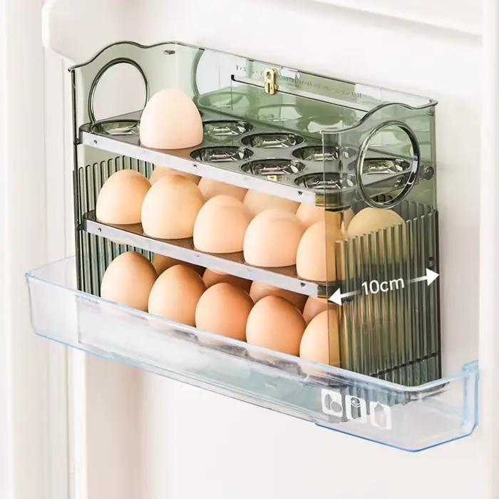 Porte-œufs de cuisine, boîte de rangement pour réfrigérateur à œufs de grande capacité