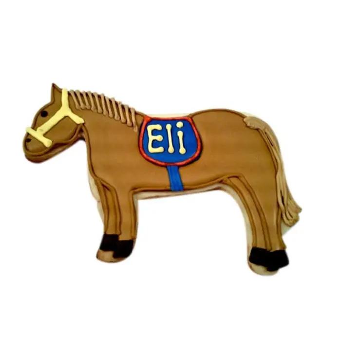 6 pièces Biscuits en acier inoxydable Coudons dessin animé Moules gâteau cow-boy cheval blanc haute qualité