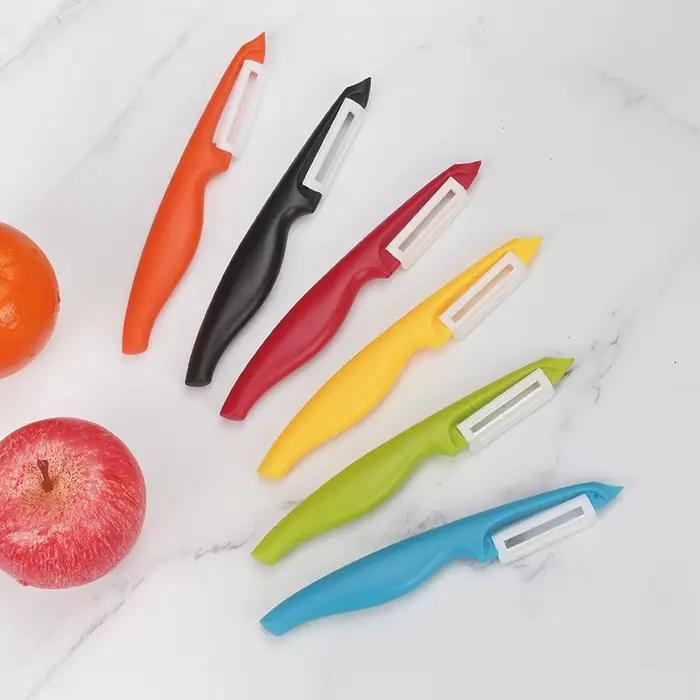 Couteau à éplucher multifonctionnel pour la cuisine, lame en céramique, outil pour éplucher les pommes de terre, les légumes et les fruits