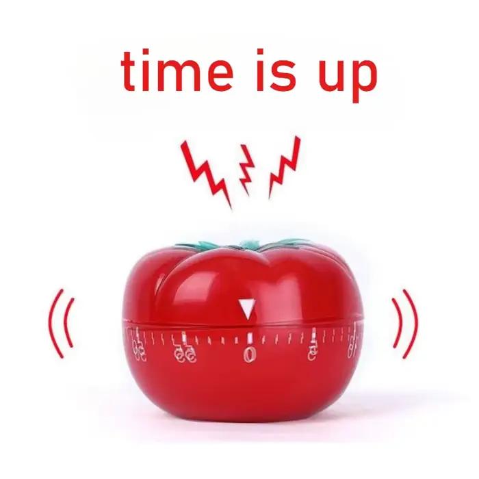 Minuteur de cuisine en forme de tomate - Réveil de cuisson avec design de rappel de tomate grande et petite