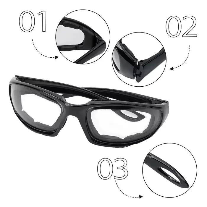 Lunettes de protection pour la découpe des oignons
