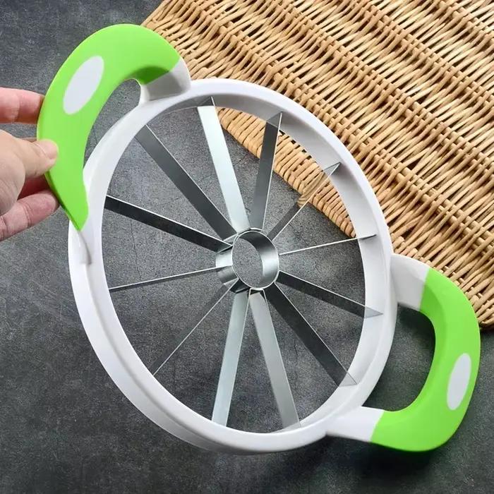 Trancheuse Creative Melon Cutter en acier inoxydable pour fruits coupe melon pastèque et autres fruits pour occasions spéciales et quotidienne