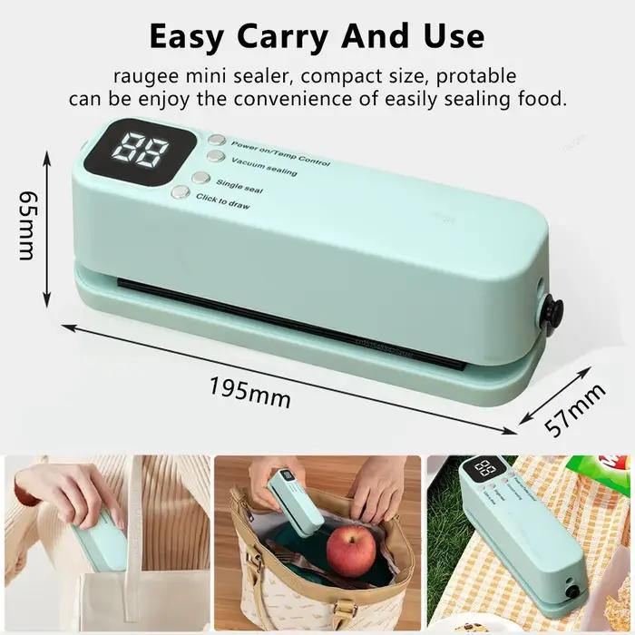 Machine de scellage sous vide portative pour emballage alimentaire