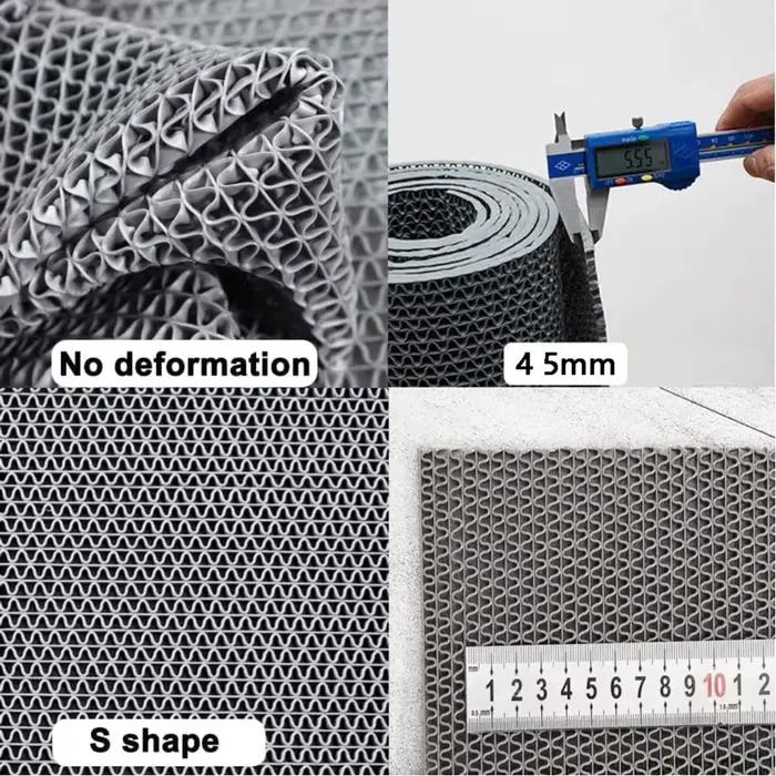 Tapis de sol de Drainage creux antidérapant, pour salle de bain, zone humide, porte de douche, multifonctionnel, cuisine, tapis en plastique étanche