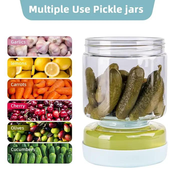 Bocal en verre de 1000 ml pour cornichons et kimchi