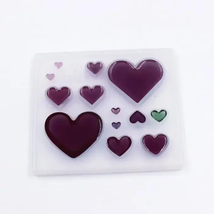 Moule à bonbons Fondant en Silicone en forme de cœur