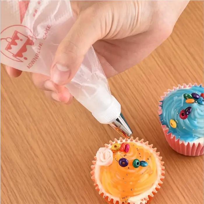 Poche à Douilles Transparente pour Décoration de Gâteau