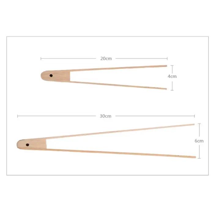 Pinces de cuisine, ustensile de cuisine en bois pour la cuisson