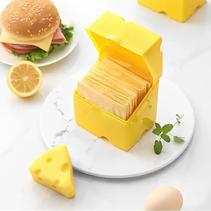 Récipient de stockage de fromage en forme de tranche de fromage