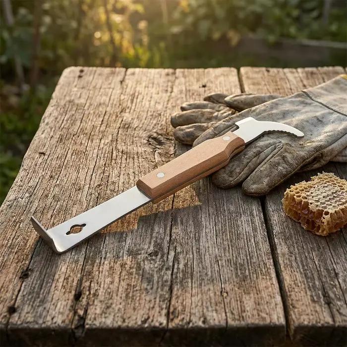 Couteau à miel à manche en bois