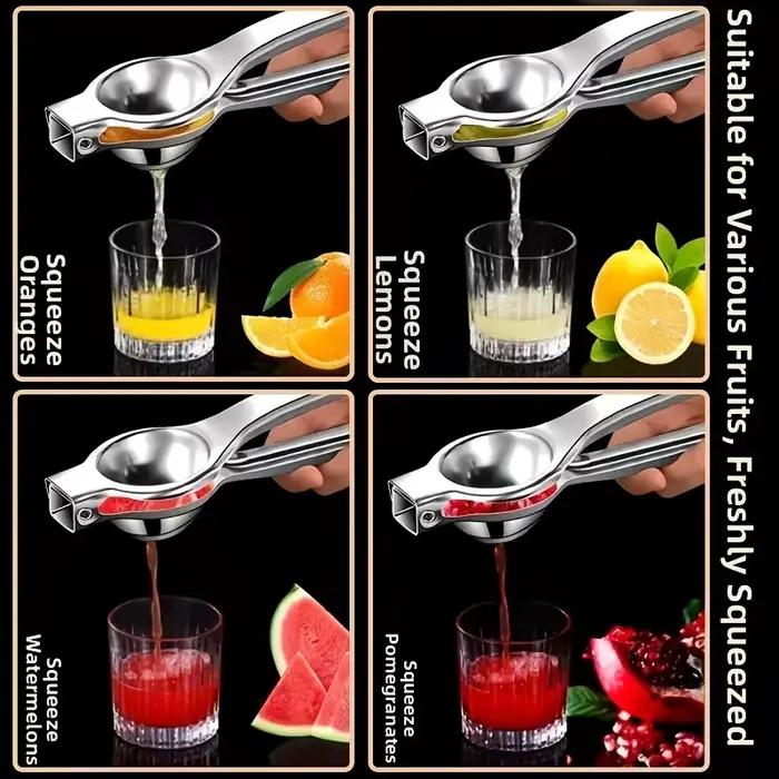 Presse-agrumes manuel en acier inoxydable pour citron orange et lime facile à nettoyer pour petit déjeuner familial ou cadeau d anniversaire