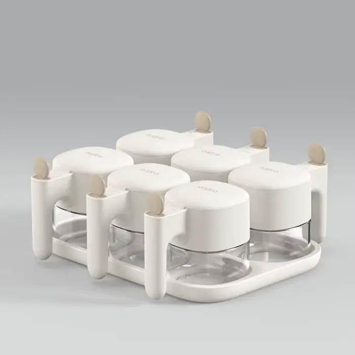 Récipient à Épices Ouvrent Scellé, Plateau de Stockage d'Assaisonnement Qualité Alimentaire, Portable, Résistant à L'Humidité, Transparent Pour Occasions Spéciales