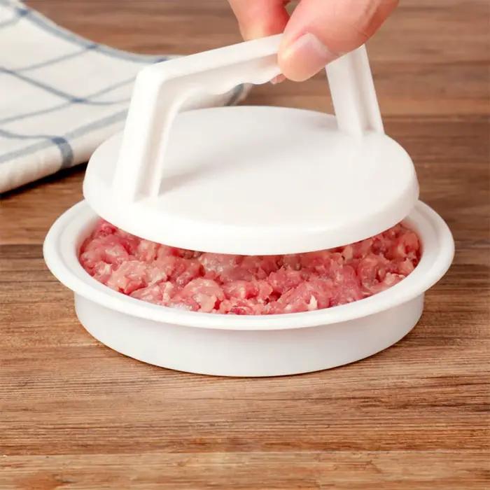 Presse à hamburger en plastique, 1 pièce, pour viande farcie, grill, fête, barbecue, moule, outil de cuisine
