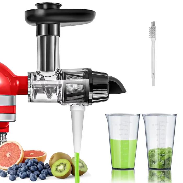 Accessoire extracteur de jus à mastication pour batteurs sur socle KitchenAid, presse à froid lente, accessoire extracteur de jus pour fruits et légumes