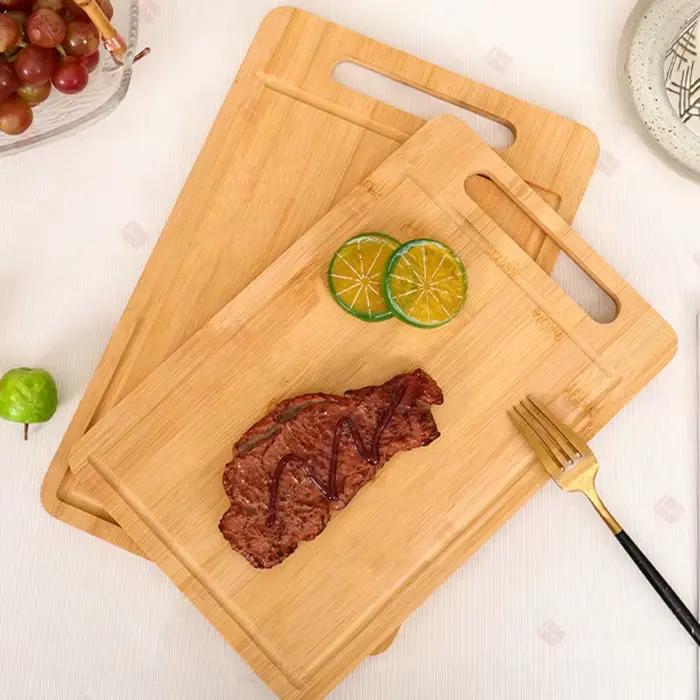 Planche à découper double face en bois épais pour la cuisine et la salle à manger avec des options de couleur variées pour les occasions spéciales et cadeaux