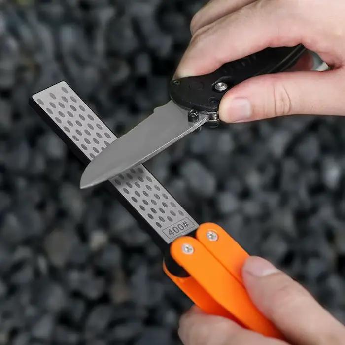 Aiguiseur de couteaux pliable double face