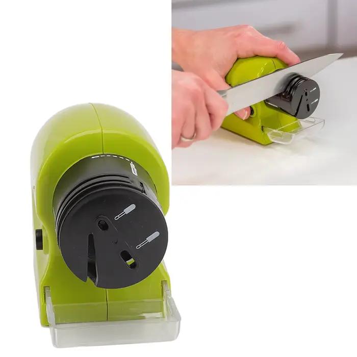 Affûteur de couteaux électrique moderne pour aiguisage rapide et précis, outil multifonctionnel pour couteaux, ciseaux et tournevis, idéal pour cuisine domestique et cadeau pour chefs amateurs