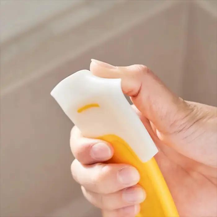 Spatule en Silicone pour Nettoyage de Vaisselle et Livres, Grattoir Latéral Pratique et Dur, Idéal pour Cuisine et Présentation Occasionnelle