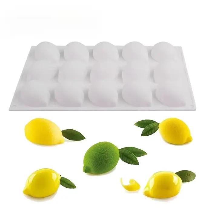 Moule en silicone en forme de citron pour gâteaux mousses et desserts antiadhésif 3D pour pâtisseries et bonbons DIY occaions spéciales gourmands amateurs professionnels