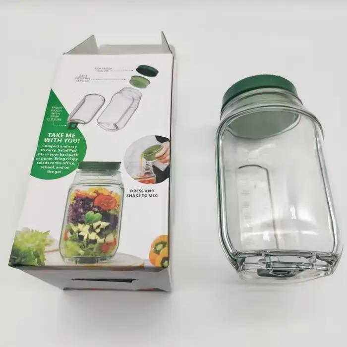 Salad Pod Vertical Layering : Conteneur de stockage de salade en plastique