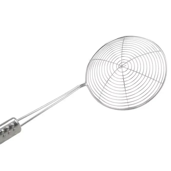 Écumoire en acier inoxydable, passoire araignée solide, louche, ustensile de cuisine en acier inoxydable, outil pour frites, poisson, ustensile de friture