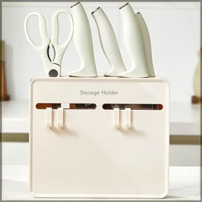 Support mural pour couteaux de cuisine en plastique ABS et PET