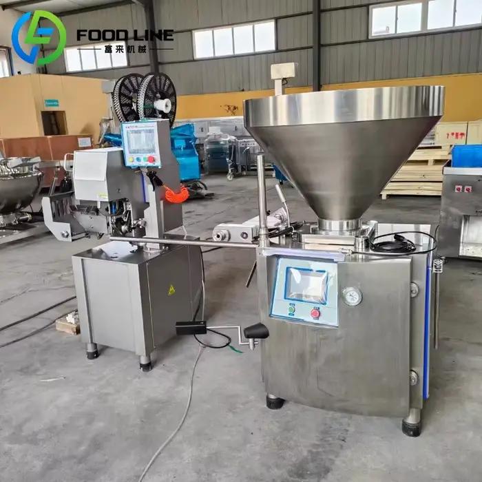 Machine à farcir les saucisses verticale sur mesure en acier inoxydable, hachoir à viande électrique automatique, machine complète pour la fabrication de rouleaux de porc