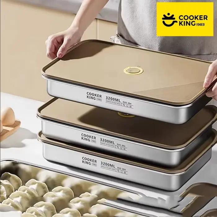 COOKER KING – récipient de stockage des aliments en acier inoxydable