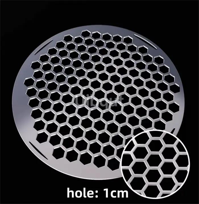 Support de cuisson de refroidissement à trou rond pour Barbecue lisse de 15 à 60cm, feuille de four en fil d'acier inoxydable 304, filet circulaire pour Barbecue, gril de cuisson