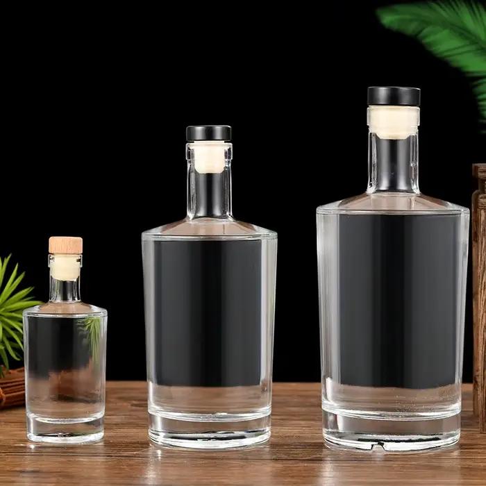 Carafe à whisky de style rond en verre sous émaillé pour bar professionnel et personnel occasions spéciales femmes hommes