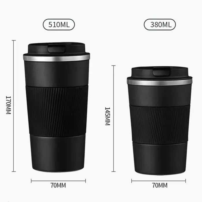 Tasse à café en acier inoxydable de 380ml 510ml