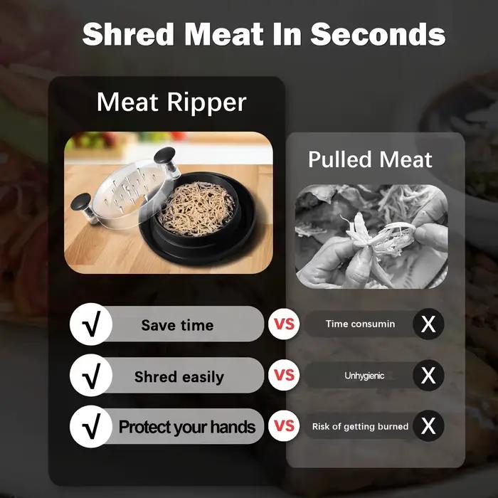 Déchiqueteur à poulet amélioré avec couvercle transparent