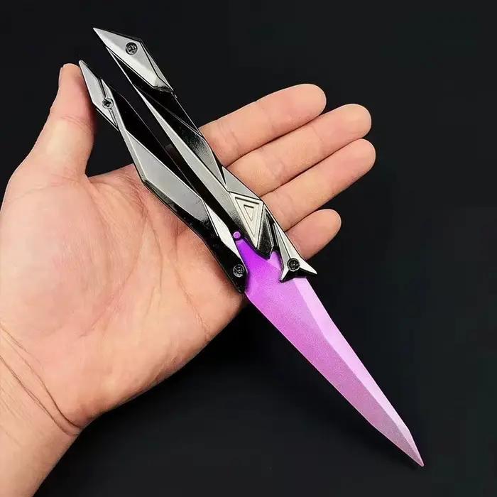 Nouveau couteau papillon pliable Valorant Singularity