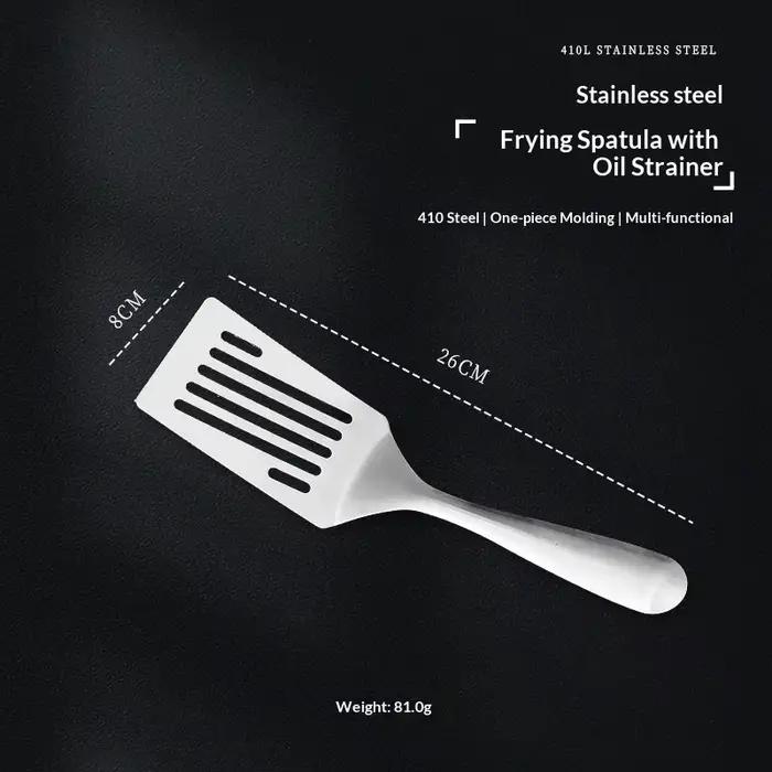 Spatule de cuisine en acier inoxydable pour restaurant et usage domestique