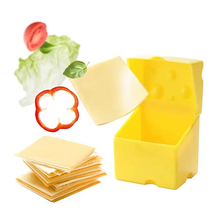 Récipient de stockage de fromage en forme de tranche de fromage