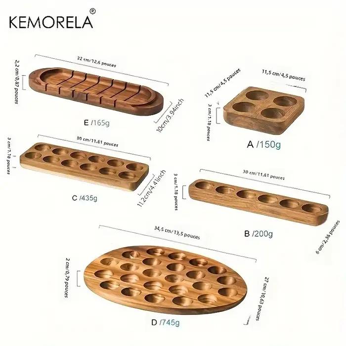KEMORELA 1 pièces boîte de rangement d'oeufs en bois moderne-organisateur de cuisine multi-compartiments pour les œufs frais parfait pour la cuisson à domicile
