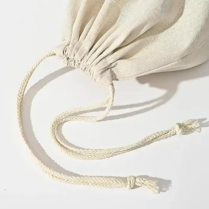Sac à pain en lin réutilisable